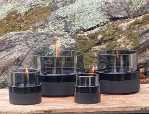 Επιτραπέζια Εστία Φωτιάς Rosie 14 Tenderflame με διάρκεια καύσης 4 - 5 ώρες, χωρητικότητα δεξαμενής 250ml και διαστάσεις 15.4x13.8cm - Black