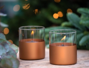 Επιτραπέζια Εστία Φωτιάς Lilly 10 Tenderflame με διάρκεια καύσης 9 - 10 ώρες, χωρητικότητα δεξαμενής 300ml και διαστάσεις 10x11.5cm - Copper