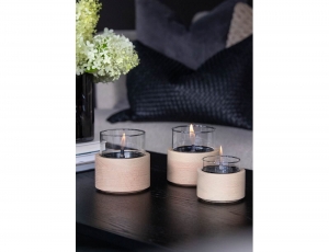 Επιτραπέζια Εστία Φωτιάς Lotus 12 Tenderflame με διάρκεια καύσης 9 - 10 ώρες, χωρητικότητα δεξαμενής 300ml και διαστάσεις 12x12.5cm - Natural