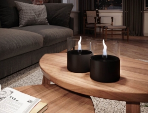 Επιτραπέζια Εστία Φωτιάς Lilly 10 Tenderflame με διάρκεια καύσης 9 - 10 ώρες, χωρητικότητα δεξαμενής 300ml και διαστάσεις 10x11.5cm - Black