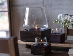 Επιτραπέζια Εστία Φωτιάς Poppy 14 Tenderflame με διάρκεια καύσης 9 - 10 ώρες, χωρητικότητα δεξαμενής 300ml και διαστάσεις 14x14x14.3cm - Black