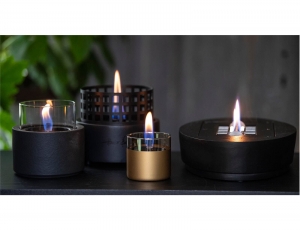 Επιτραπέζια Εστία Φωτιάς Lotus 12 Tenderflame με διάρκεια καύσης 9 - 10 ώρες, χωρητικότητα δεξαμενής 300ml και διαστάσεις 13x17.5cm - Black 