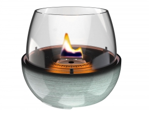 Επιτραπέζια Εστία Φωτιάς Tulip 18 Reactive Glaze Tenderflame με διάρκεια καύσης 3 - 4 ώρες, χωρητικότητα δεξαμενής 250ml και διαστάσεις 19.3x18cm - Green 