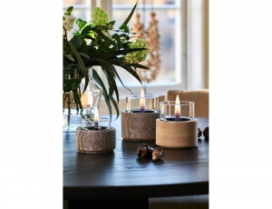 Επιτραπέζια Εστία Φωτιάς Lotus 12 Tenderflame με διάρκεια καύσης 9 - 10 ώρες, χωρητικότητα δεξαμενής 300ml και διαστάσεις 12x12.5cm - Natural