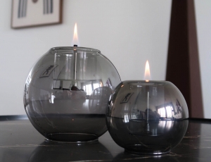 Επιτραπέζια Εστία Φωτιάς Globus 10 Tenderflame με διάρκεια καύσης 2 - 3 ώρες, χωρητικότητα δεξαμενής 60ml και διαστάσεις 10.5x8.8cm - Graphite 