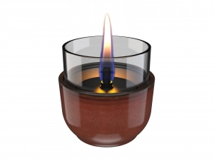 Επιτραπέζια Εστία Φωτιάς Violet 8 Reactive Glaze Tenderflame με διάρκεια καύσης 3 - 4 ώρες, χωρητικότητα δεξαμενής 150ml και διαστάσεις 8.3x8cm - Amber 