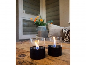 Επιτραπέζια Εστία Φωτιάς Lilly 10 Tenderflame με διάρκεια καύσης 9 - 10 ώρες, χωρητικότητα δεξαμενής 300ml και διαστάσεις 10x11.5cm - Black