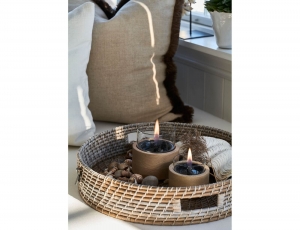 Επιτραπέζια Εστία Φωτιάς Lotus 12 Tenderflame με διάρκεια καύσης 9 - 10 ώρες, χωρητικότητα δεξαμενής 300ml και διαστάσεις 12x12.5cm - Natural