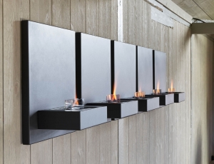 Επιτοίχιο Tζάκι Square 180 Tenderflame με διάρκεια καύσης 3 - 4 ώρες, χωρητικότητα δεξαμενής 1000ml και διαστάσεις 57.5x23x57.5cm - Black