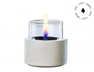 Επιτραπέζια Εστία Φωτιάς Lotus 12 Tenderflame με διάρκεια καύσης 9 - 10 ώρες, χωρητικότητα δεξαμενής 300ml και διαστάσεις 12x12.5cm - White