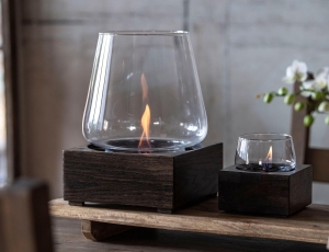 Επιτραπέζια Εστία Φωτιάς Poppy 14 Tenderflame με διάρκεια καύσης 9 - 10 ώρες, χωρητικότητα δεξαμενής 300ml και διαστάσεις 14x14x14.3cm - Black