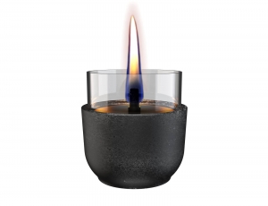 Επιτραπέζια Εστία Φωτιάς Violet 8 Lava Tenderflame με διάρκεια καύσης 3 - 4 ώρες, χωρητικότητα δεξαμενής 150ml και διαστάσεις 8.3x8cm - Black