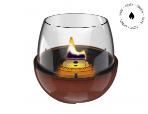 Επιτραπέζια Εστία Φωτιάς Tulip 18 Reactive Glaze Tenderflame με διάρκεια καύσης 3 - 4 ώρες, χωρητικότητα δεξαμενής 250ml και διαστάσεις 19.3x18cm - Amber 