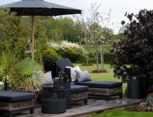 Επιδαπέδια Εστία Φωτιάς Plettenberg Tenderflame με διάρκεια καύσης 3 - 4 ώρες, χωρητικότητα δεξαμενής 1000ml και διαστάσεις 50x41cm - Black  