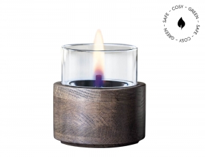 Επιτραπέζια Εστία Φωτιάς Lotus 12 Tenderflame με διάρκεια καύσης 9 - 10 ώρες, χωρητικότητα δεξαμενής 300ml και διαστάσεις 12x12.5cm - Mocha