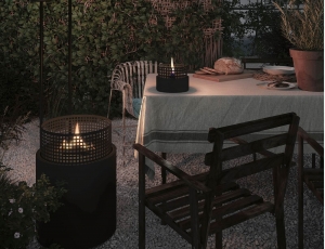 Επιτραπέζια Εστία Φωτιάς Paarl Tenderflame με διάρκεια καύσης 3 - 4 ώρες, χωρητικότητα δεξαμενής 250ml και διαστάσεις 16x15cm - Black  