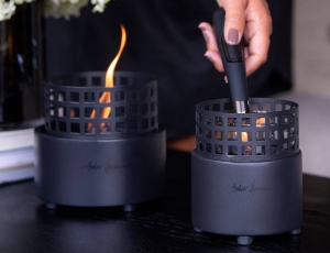 Επιτραπέζια Εστία Φωτιάς Signal Hill Tenderflame με διάρκεια καύσης 9 - 10 ώρες, χωρητικότητα δεξαμενής 300ml και διαστάσεις 12x14cm - Black 