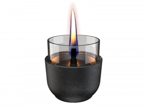 Επιτραπέζια Εστία Φωτιάς Violet 8 Lava Tenderflame με διάρκεια καύσης 3 - 4 ώρες, χωρητικότητα δεξαμενής 150ml και διαστάσεις 8.3x8cm - Black