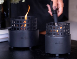 Επιτραπέζια Εστία Φωτιάς Paarl Tenderflame με διάρκεια καύσης 3 - 4 ώρες, χωρητικότητα δεξαμενής 250ml και διαστάσεις 16x15cm - Black  