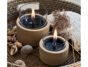 Επιτραπέζια Εστία Φωτιάς Lotus 12 Tenderflame με διάρκεια καύσης 9 - 10 ώρες, χωρητικότητα δεξαμενής 300ml και διαστάσεις 12x12.5cm - Natural