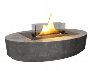 Επιτραπέζια Εστία Φωτιάς Carnation Tenderflame με διάρκεια καύσης 4 - 5 ώρες, χωρητικότητα δεξαμενής 500ml και διαστάσεις 32x22x7cm - Concrete 