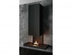 Επιτοίχιο Tζάκι Riff Tenderflame με διάρκεια καύσης 3 - 4 ώρες, χωρητικότητα δεξαμενής 1000ml και διαστάσεις 100x40x173cm - Black