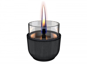 Επιτραπέζια Εστία Φωτιάς Violet 8 Reactive Glaze Tenderflame με διάρκεια καύσης 3 - 4 ώρες, χωρητικότητα δεξαμενής 150ml και διαστάσεις 8.3x8cm - Black 