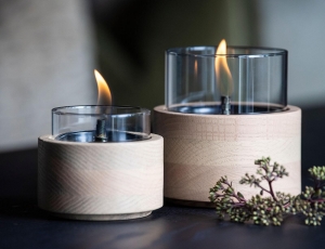 Επιτραπέζια Εστία Φωτιάς Lotus 12 Tenderflame με διάρκεια καύσης 9 - 10 ώρες, χωρητικότητα δεξαμενής 300ml και διαστάσεις 12x12.5cm - Natural