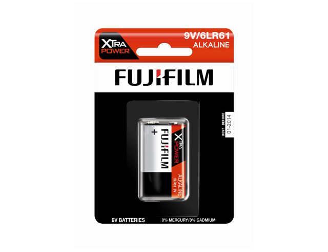 Εικόνα Αλκαλικές μπαταρίες Fujifilm - 6LR61 - 9V - 1 τεμάχιο