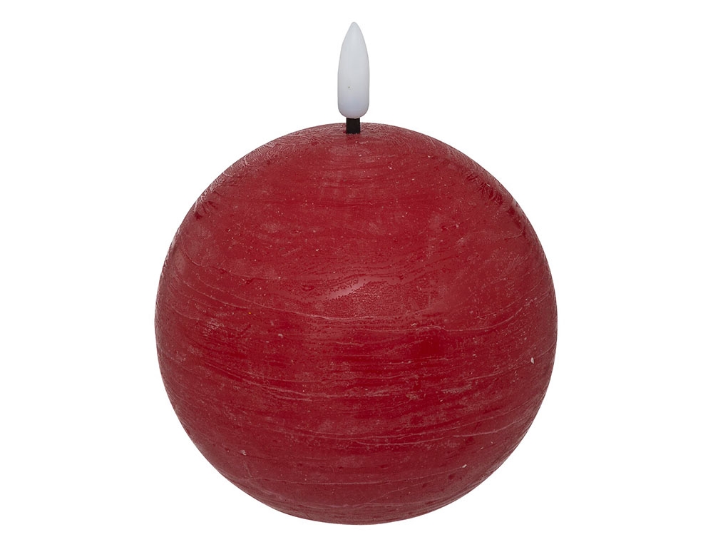 Εικόνα Διακοσμητικό Κερί LED Molia Atmosphera με διαστάσεις 10x10x11cm - Red