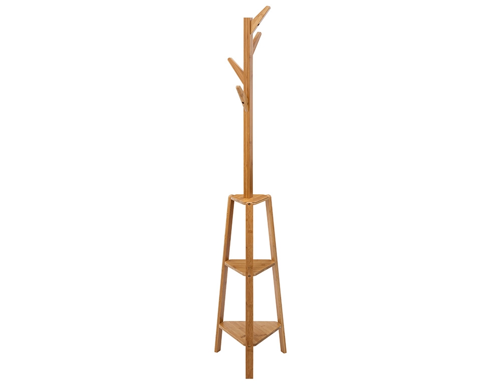 Εικόνα Επιδαπέδια Κρεμάστρα Μπάνιου 5five από Ξύλο Bamboo, 38x38x177cm